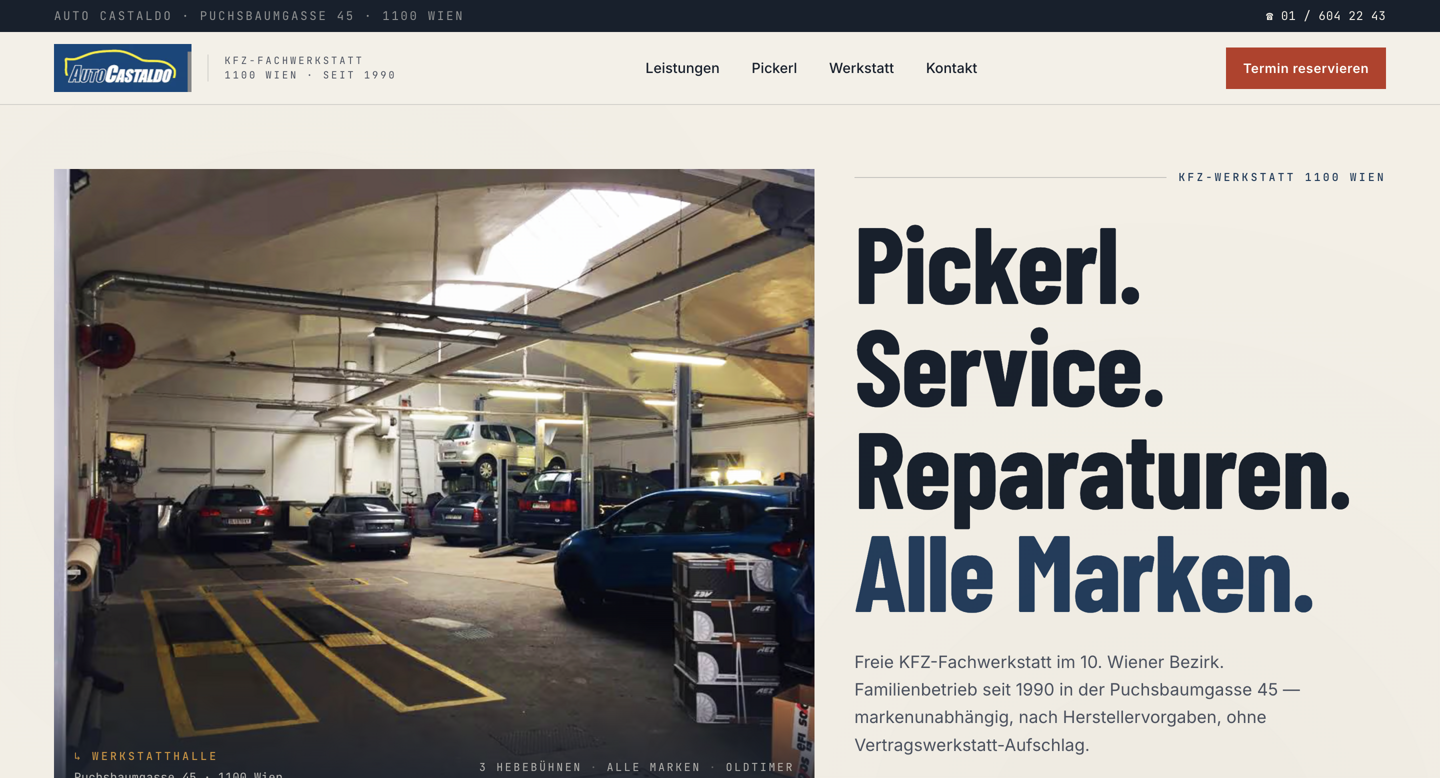 Vorschau der Website Auto Castaldo