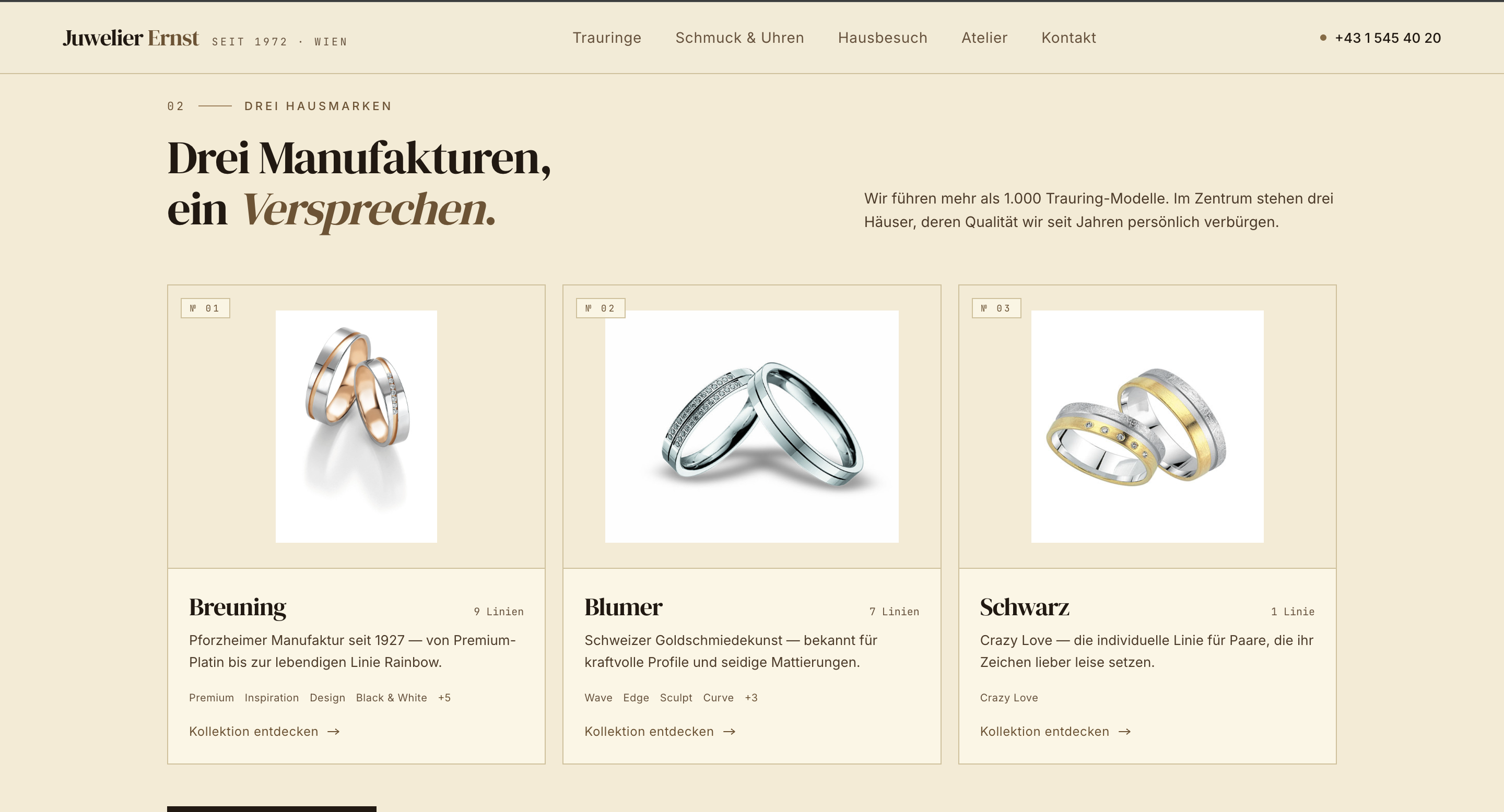 Vorschau der Website Juwelier Ernst